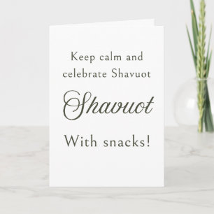 Cartão de Boas Festas de Shavuot Engraçado - Simpl