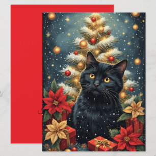 Cartão de Boas Festas Decorativo Plano