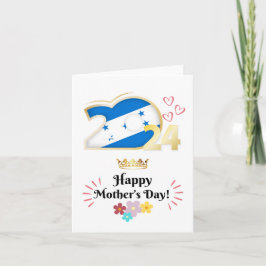 Cartão de Boas Festas "Dia das Mães Feliz" "Hondur