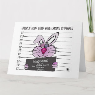 Cartão de Boas Festas do Coelho de Páscoa