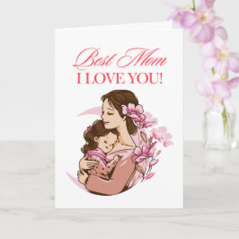 Cartão de Boas Festas do Dia das Mães
