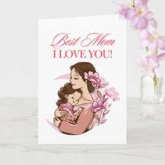 Cartão de Boas Festas do Dia das Mães