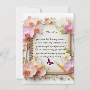 Cartão de Boas Festas do Dia das Mães