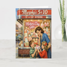 Cartão de Boas Festas do Dia das Mães com Foto Ret