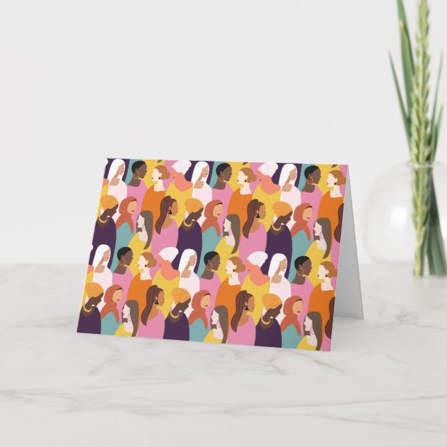 Cartão de Boas Festas do Dia das Mães (Em Branco) (Frente)