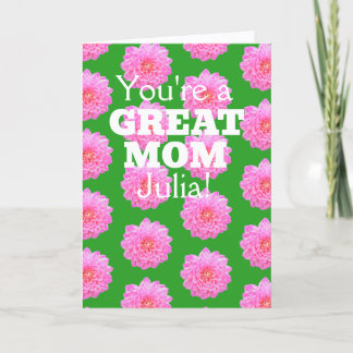 Cartão de Boas Festas do Dia das Mães Julia por Jo