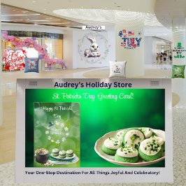 Cartão de Boas Festas do Dia de São Patrício