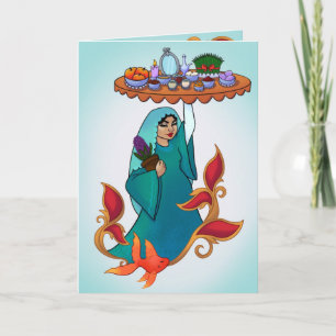 Cartão de Boas Festas do Nowruz (Ano Novo Persa)