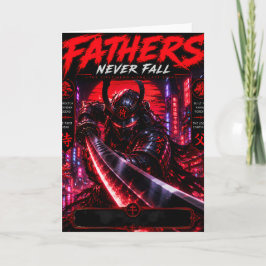 Cartão de Boas Festas do Pai Cyber Samurai