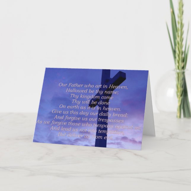 Cartão de Boas Festas do Pai Nosso (Frente)