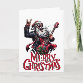 Cartão de Boas Festas do Papai Noel Balançando