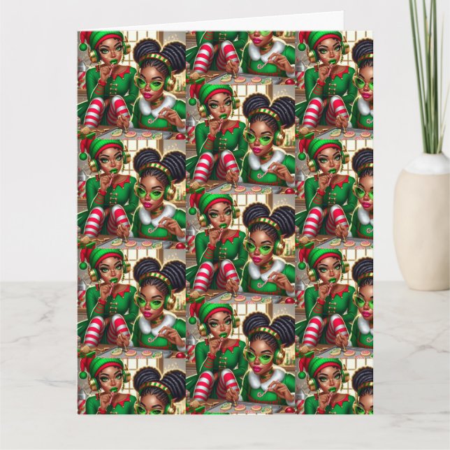 Cartão de Boas-Festas Dobrado (Frente)