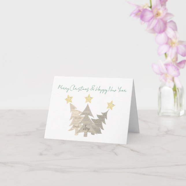 Cartão de Boas Festas Dobrado de Natal (Orquídea)