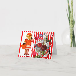 Cartão de Boas Festas Dobrado ORIGINAL ART DIA DOS