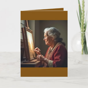 Cartão de Boas Festas Dobrado para o Dia das Mães