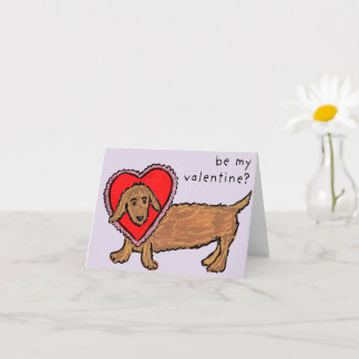 Cartão de Boas Festas Dobrado Puppy Love Valentine