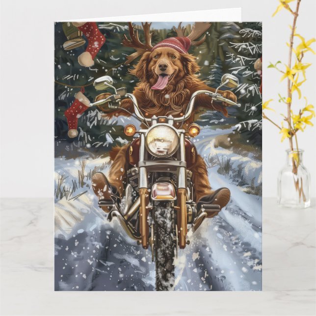 Cartão de Boas Festas Dobrável (Flor Amarela)