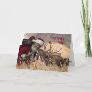 Cartão de Boas Festas Dobrável com Papai Noel Beij