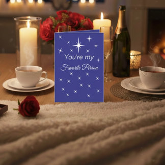 Cartão de Boas Festas Dobre Você é Minha Pessoa Fa