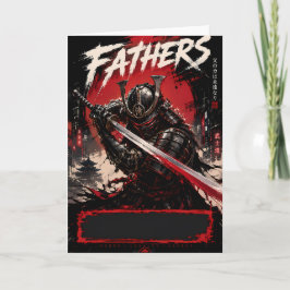 Cartão de Boas Festas dos Pais Cyber Samurai