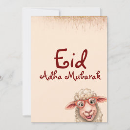 Cartão de Boas Festas Engraçado de Carneiro Eid Al