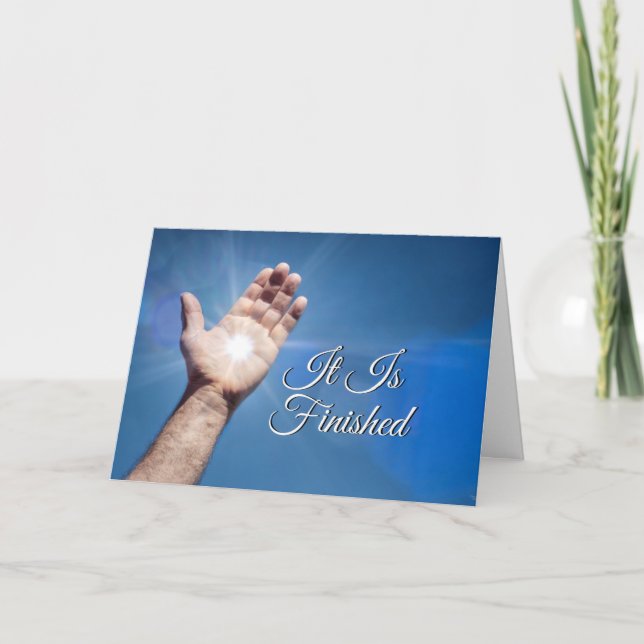 Cartão de Boas Festas Está Consumado (Frente)