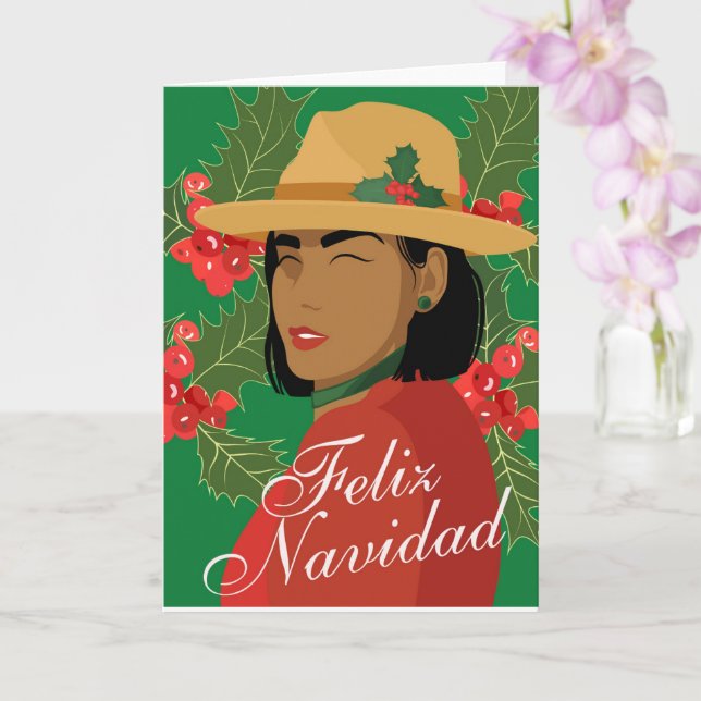 Cartão de Boas Festas Feliz Natal (Orquídea)