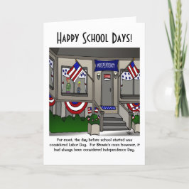 Cartão de Boas Festas Felizes Dias de Escola