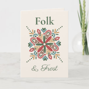 Cartão de Boas Festas Folk & Frost