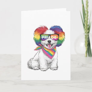 Cartão de Boas Festas Geral LGBTQ+ - Cachorrinho A