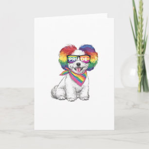 Cartão de Boas Festas Geral LGBTQ+ - Cachorrinho A