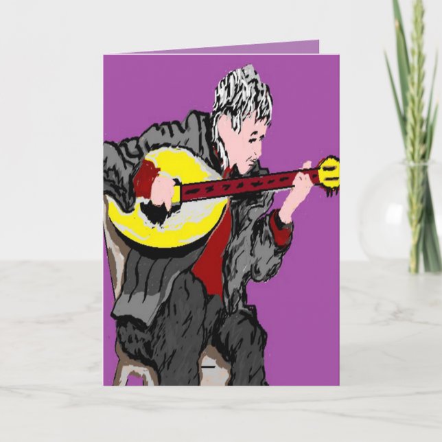 Cartão de Boas Festas Grego / Feliz Aniversário -  (Frente)