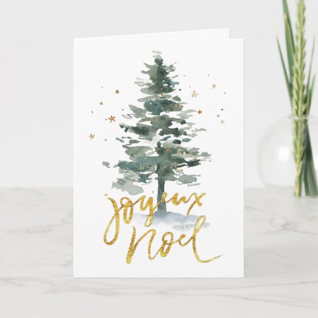Cartão de Boas Festas Joyeux Noel (Frente)