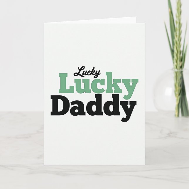 Cartão de Boas Festas Lucky Daddy (Frente)