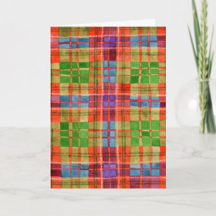 Cartão de Boas Festas MAC RAE TARTAN