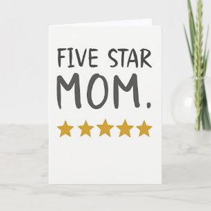 Cartão de Boas Festas Mãe Cinco Estrelas