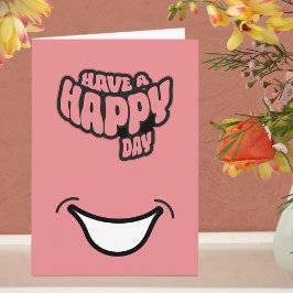 Cartão de Boas Festas Moderno Dobrado com Texto de