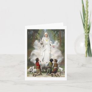 Cartão de Boas Festas Nossa Senhora de Fátima