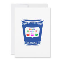Cartão de Boas Festas NYC Coffee Cup 5x7