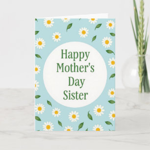 Cartão de Boas Festas para o Dia das Mães Daisy