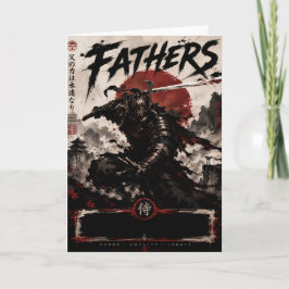 Cartão de Boas Festas para Pais Samurai