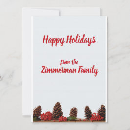 Cartão de Boas Festas Personalizado