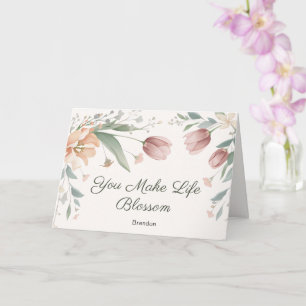 Cartão de Boas Festas Personalizado do Dia das Mãe