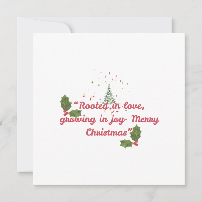 Cartão de Boas Festas Plano (Frente)