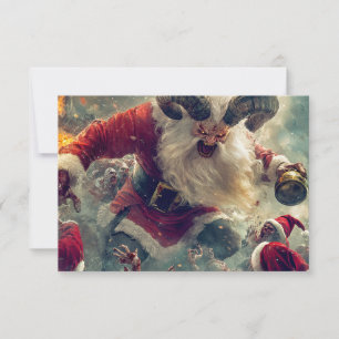 Cartão de Boas Festas Plano do Papai Noel Zumbi Vi