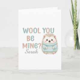 Cartão de Boas Festas Wool You Be Mine