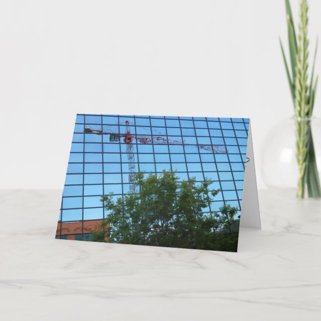 Cartão de Boas Melhoras "Construção Reflexiva" (Frente)