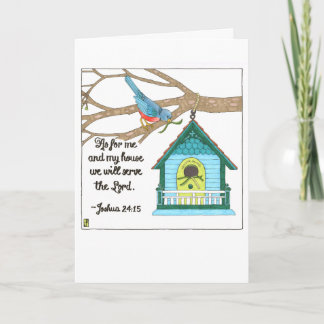 Cartão de Boas-Vindas à Casa do Pássaro