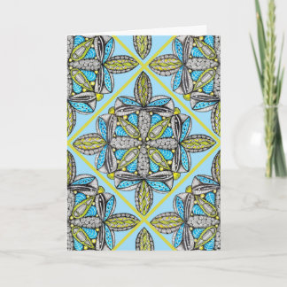 Cartão de Boas-Vindas Abstrato com Citação de Amiz