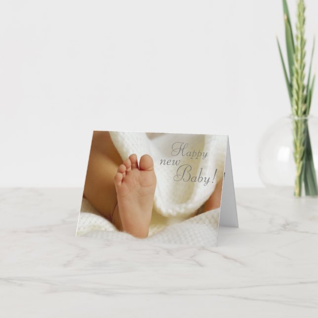 Cartão de Boas-Vindas ao Bebê (Frente)